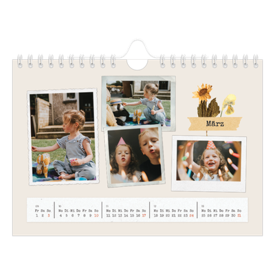 Fotokalender A5 — Vintage Scrapbook [Marsch]