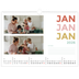 Fotokalender A3 — Bunte Schrift [Januar]