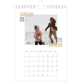 Fotokalender A5 — Doppelter Text