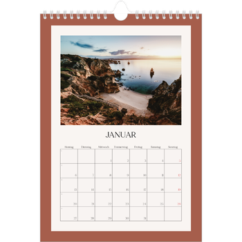 Fotokalender A4 — Klassische Farben