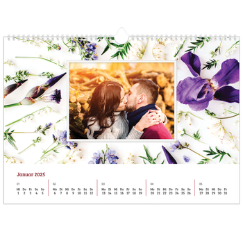 Fotokalender A3 — Blumenrahmen