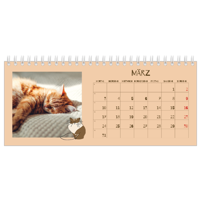 Tischkalender — Verspieltes Kätzchen [Marsch]