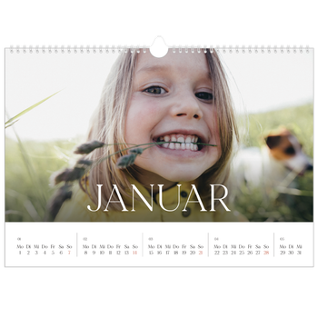 Fotokalender A3 — Zwölf große Monate
