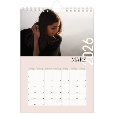Fotokalender A5 — Überlappender Text [Marsch]