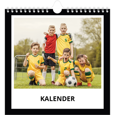Jahreskalender Quadratisch — Schwarzer Rahmen [deckblatt]