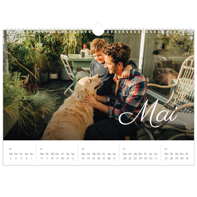 Fotokalender A3 — Handgeschriebener Monat [deckblatt]