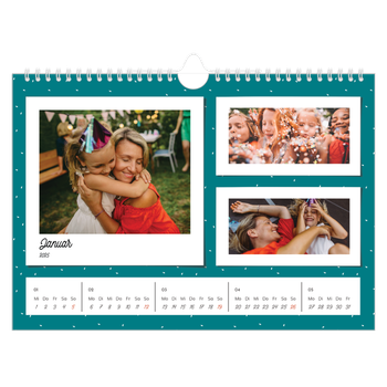 Fotokalender A4 — Bunte Retro-Bilder