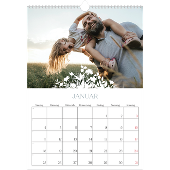 Fotokalender A3 — Blumenmotiv