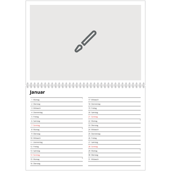 Fotokalender A4 doppelt — Gestalte deine eigenen Produkte