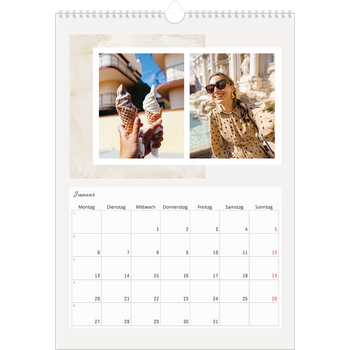 Fotokalender A3 — Sanfte Farbtöne