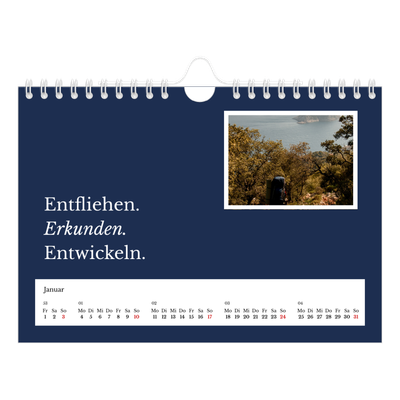 Fotokalender A5 — Redaktionelle Erde [Januar]