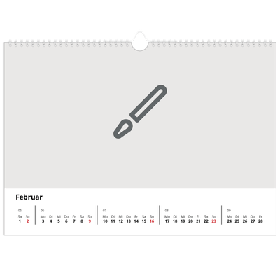 Fotokalender A3 — Gestalte deine eigenen Produkte [Februar]