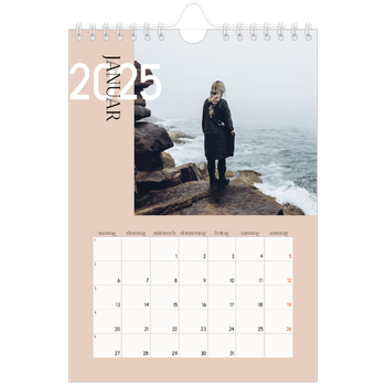 Fotokalender A5 — Überlappender Text