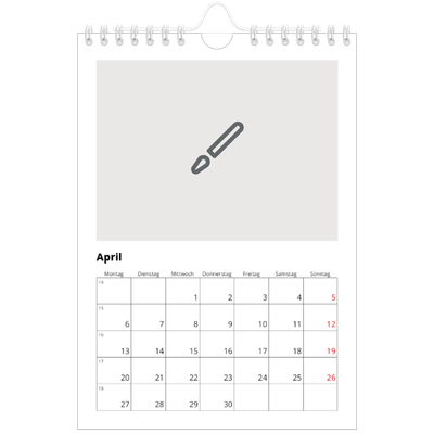 Fotokalender A5 — Gestalte deine eigenen Produkte [April]