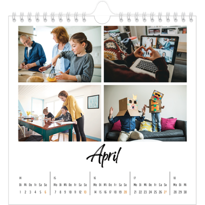 Jahreskalender Quadratisch — Das bin ich [April]