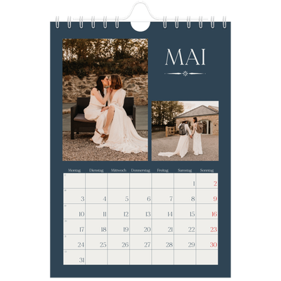 Fotokalender A5 — Schiefer und Serifen [Mai]