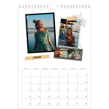 Fotokalender A4 — Scrapbook-Flair