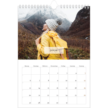 Fotokalender A4 — Klassischer Kalender