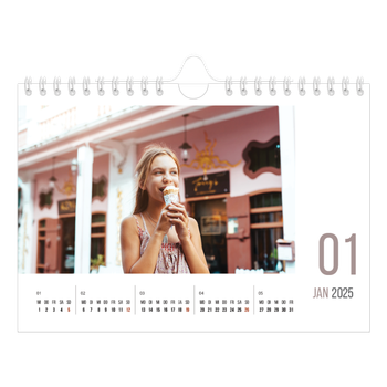 Fotokalender A5 — Monatszahlen
