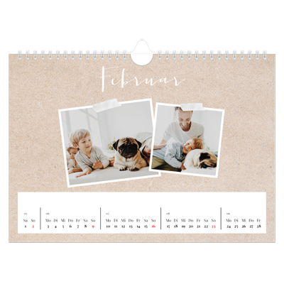 Fotokalender A4 — Scrapbook Kalender [Februar]