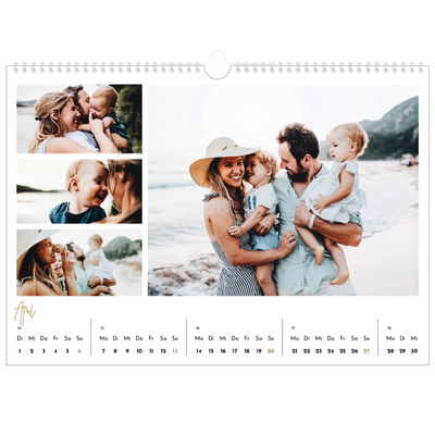 Fotokalender A3 — Handgeschrieben [April]