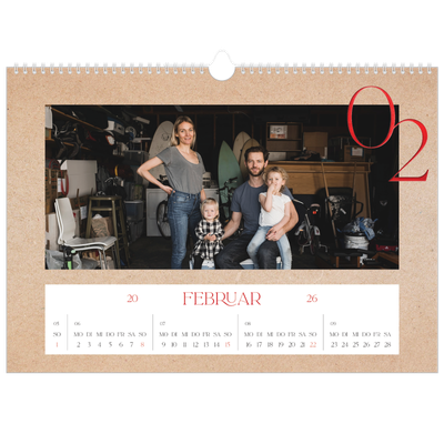 Fotokalender A3 — Ein Hauch von Rot [Februar]