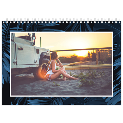 Fotokalender A4 doppelt (30 x 40 cm) — Tropische Blätter [deckblatt]