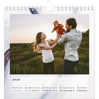 Fotokalender Quadratisch — Tintenflecken