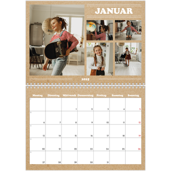 Fotokalender A4 doppelt — Magazinstil