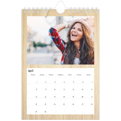 Fotokalender A5 — Holzhintergründe [April]