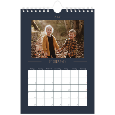 Fotokalender A5 — Preußisch Blau [Februar]
