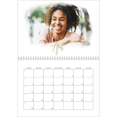 Fotokalender A4 doppelt (30 x 40 cm) — Fotoeffekte [April]