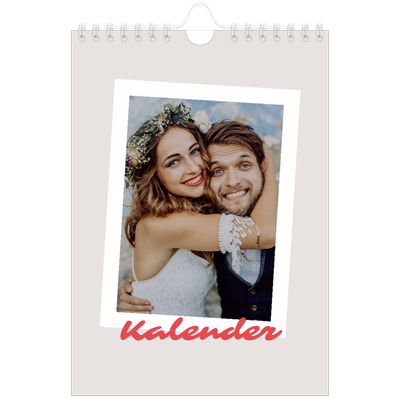 Fotokalender A5 — Karminrote Signatur [deckblatt]