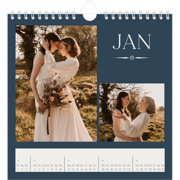 Fotokalender Quadratisch — Schiefer und Serifen