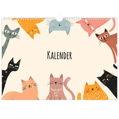 Fotokalender A3 — Katzenpfoten und Kritzeleien [deckblatt]