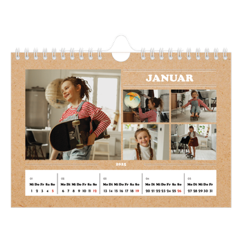 Fotokalender A5 — Magazinstil