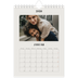 Fotokalender A5 — Schlicht in Creme [Januar]