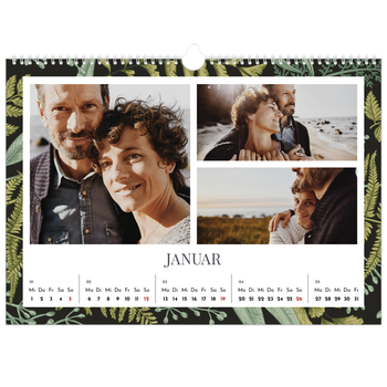Fotokalender A3 — Blumiger Hintergrund