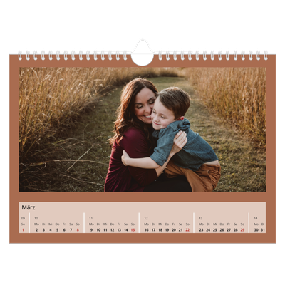 Fotokalender A4 — Erdtöne [Marsch]