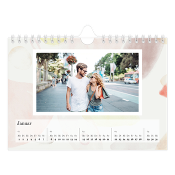 Fotokalender A5 — Wasserfarbentupfer