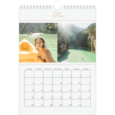 Fotokalender A4 (20 x 30 cm) — Goldschrift Banner [deckblatt]