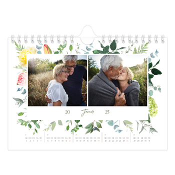 Fotokalender A5 — Klassisch geblümt