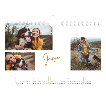 Fotokalender A5 — Goldstift