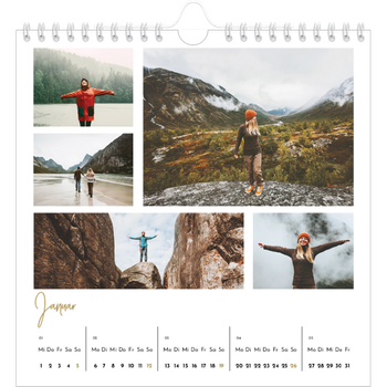Fotokalender Quadratisch — Handgeschrieben