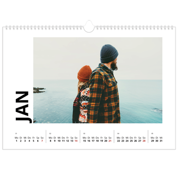 Fotokalender A3 — Datum groß