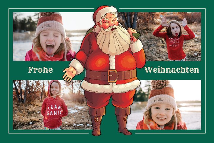 Fotokarten — Traditioneller Weihnachtsmann