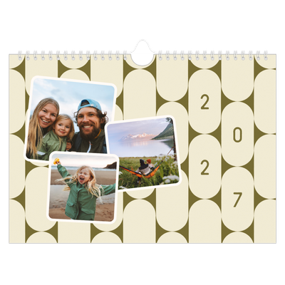 Fotokalender A4 — Retro-Muster [deckblatt]