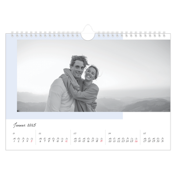 Fotokalender A4 — Farbige Rahmen