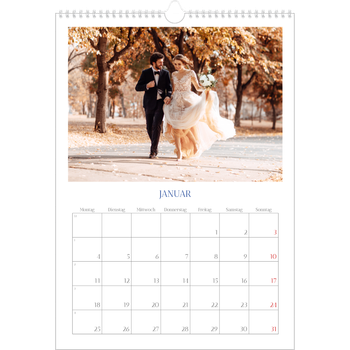 Fotokalender A3 — Kobalt Klassik