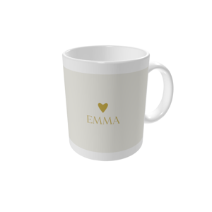 Tasse bedrucken — Kleines goldenes Herz
